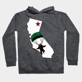 Skydiving California Bear Hoodie